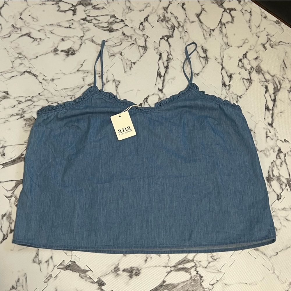 NWT Women’s a.n.a.chambray cami tank